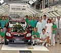 The 500'000th Skoda vehicle has been driven out of the plant in Kvasiny.